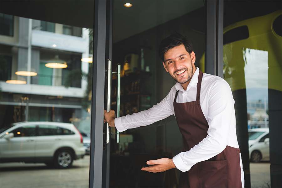 Restaurant guest reception